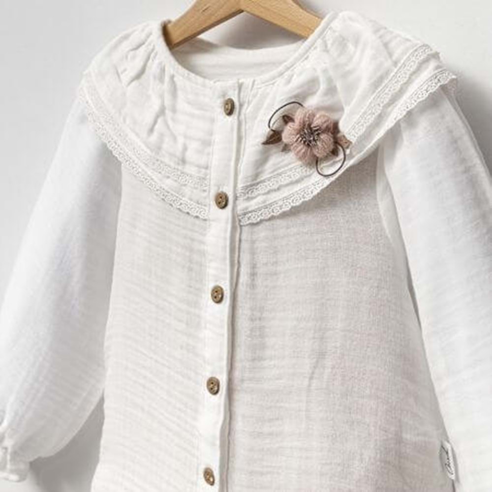 Fırfırlı Müslin Gömlek