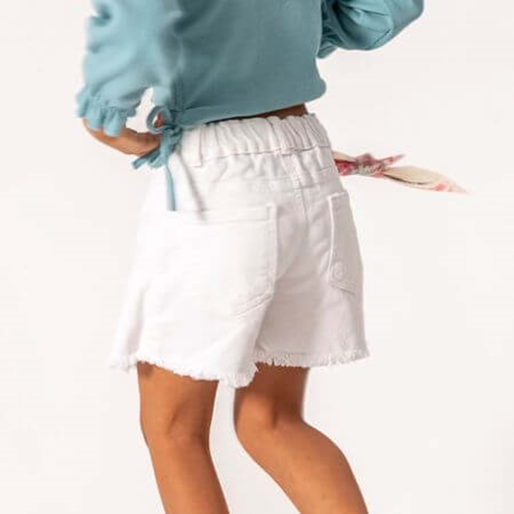 Önden Cep Detaylı Etek Şort