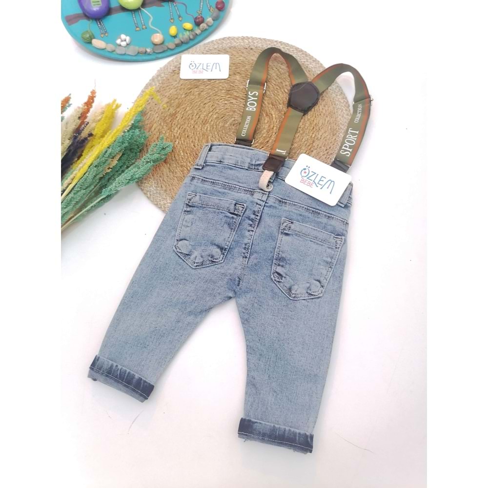 Pantolon Askılı Kot Pantolon